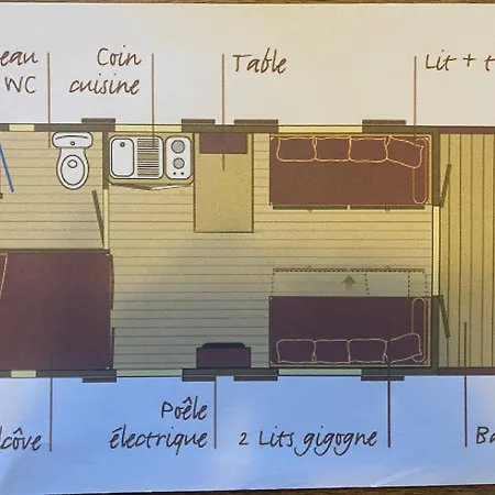 Nyaraló Roulotte Climatisee Avec Piscine Et Jardin - Fr-1-622-54
