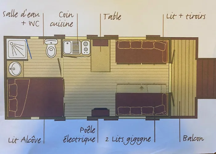 Dom wakacyjny Roulotte Climatisee Avec Piscine Et Jardin - Fr-1-622-54